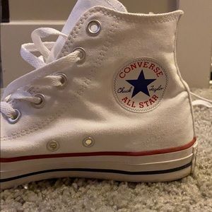 White converse high tops